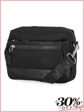 Nylon Crossbody Belt Bag Adjustable Strap Zipper Travel Purse